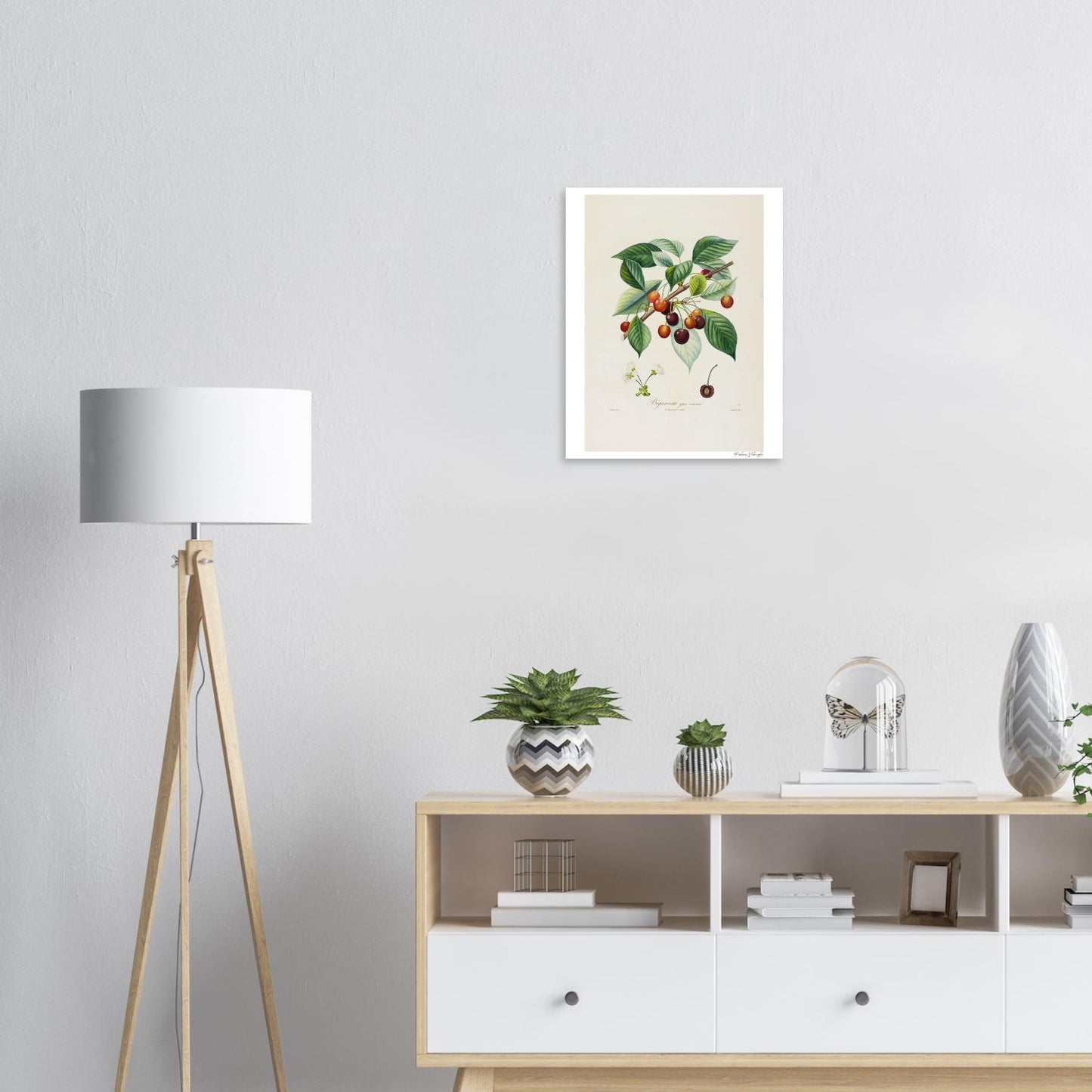 Affiche décoration Cerise Bigarreau gros coeuret bureau 2