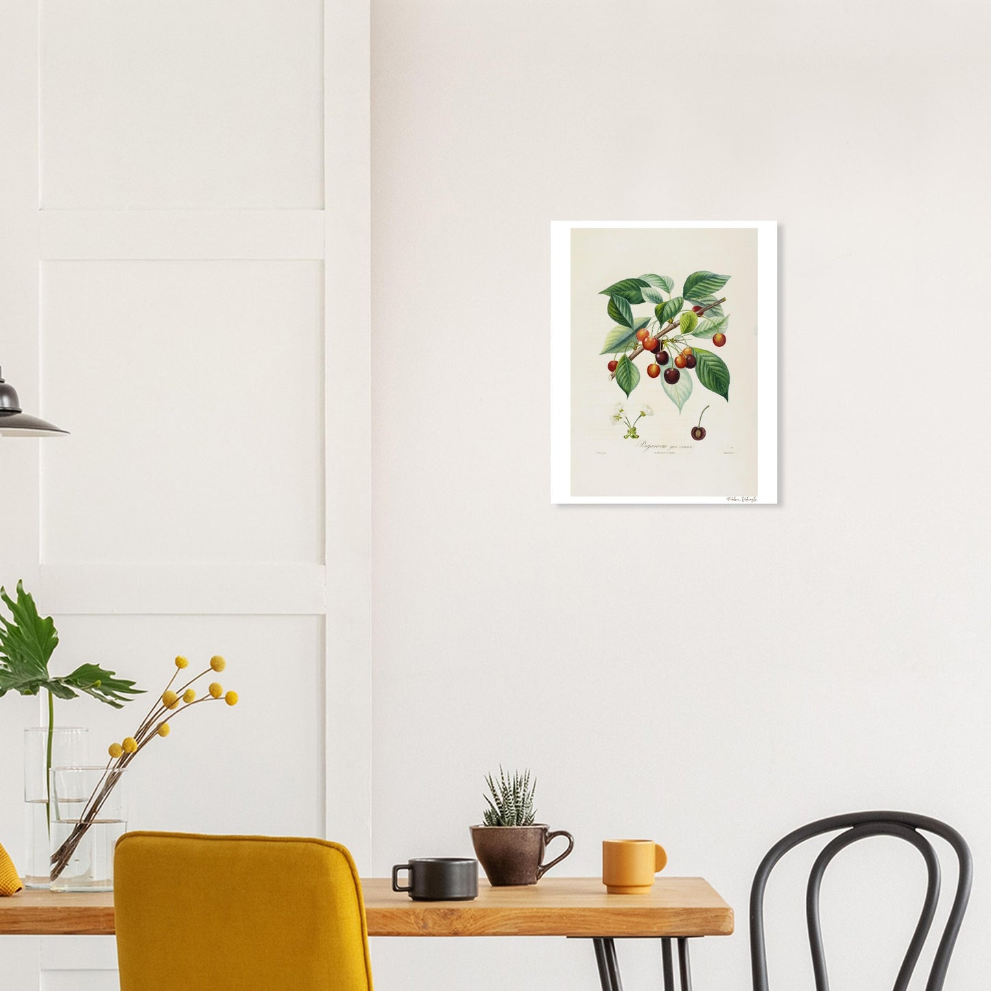 Affiche décoration Cerise Bigarreau gros coeuret cuisine