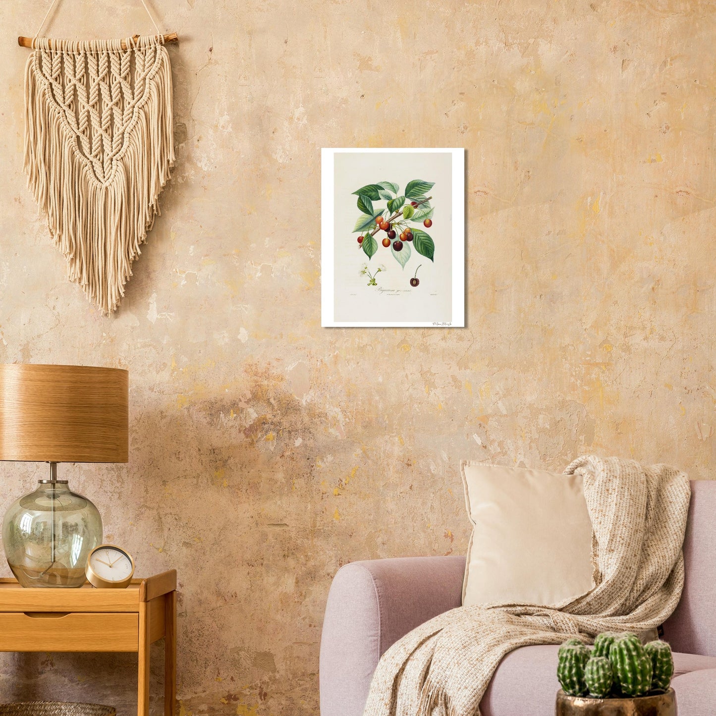 Affiche décoration Cerise Bigarreau gros coeuret salon