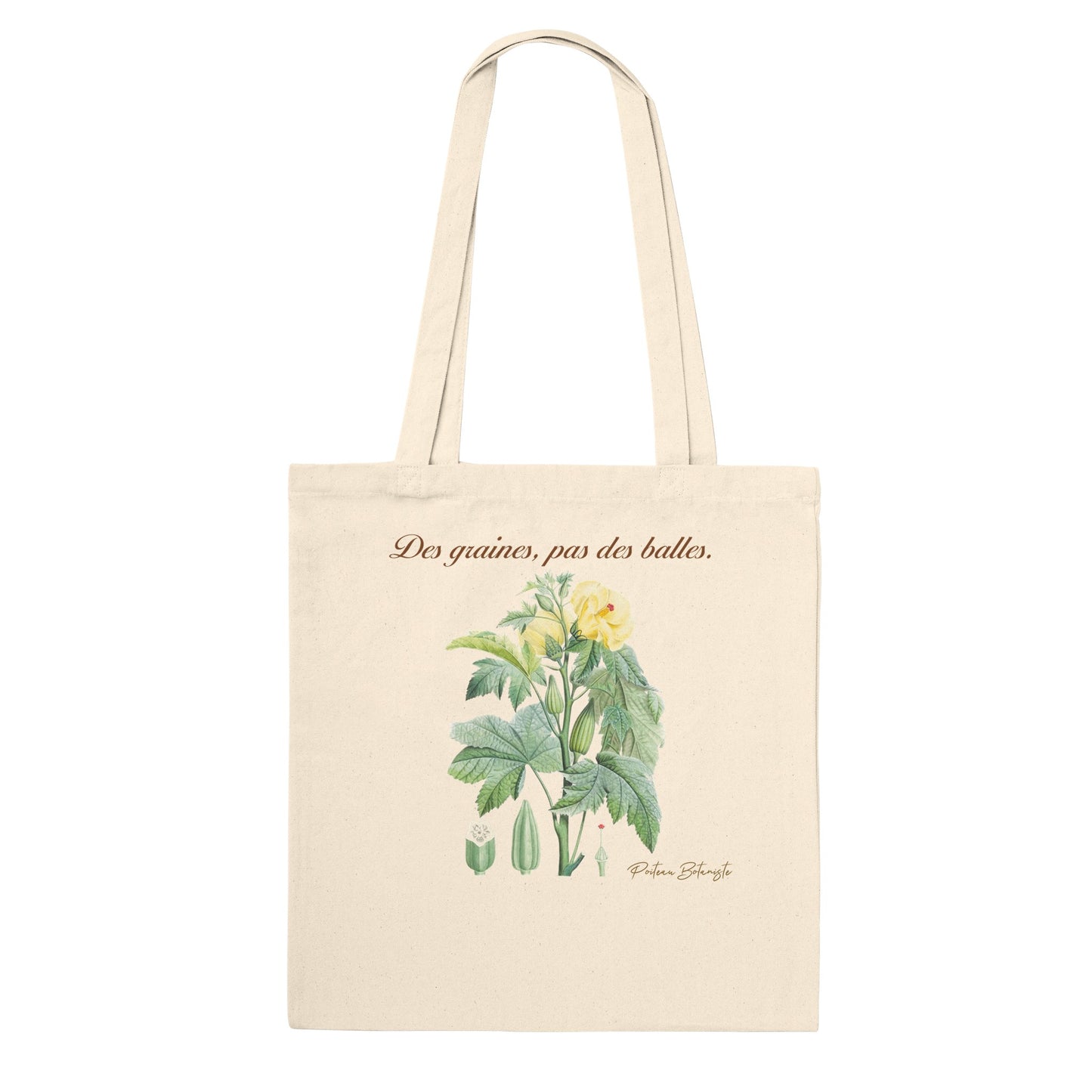 Tote bag des graines pas des balles